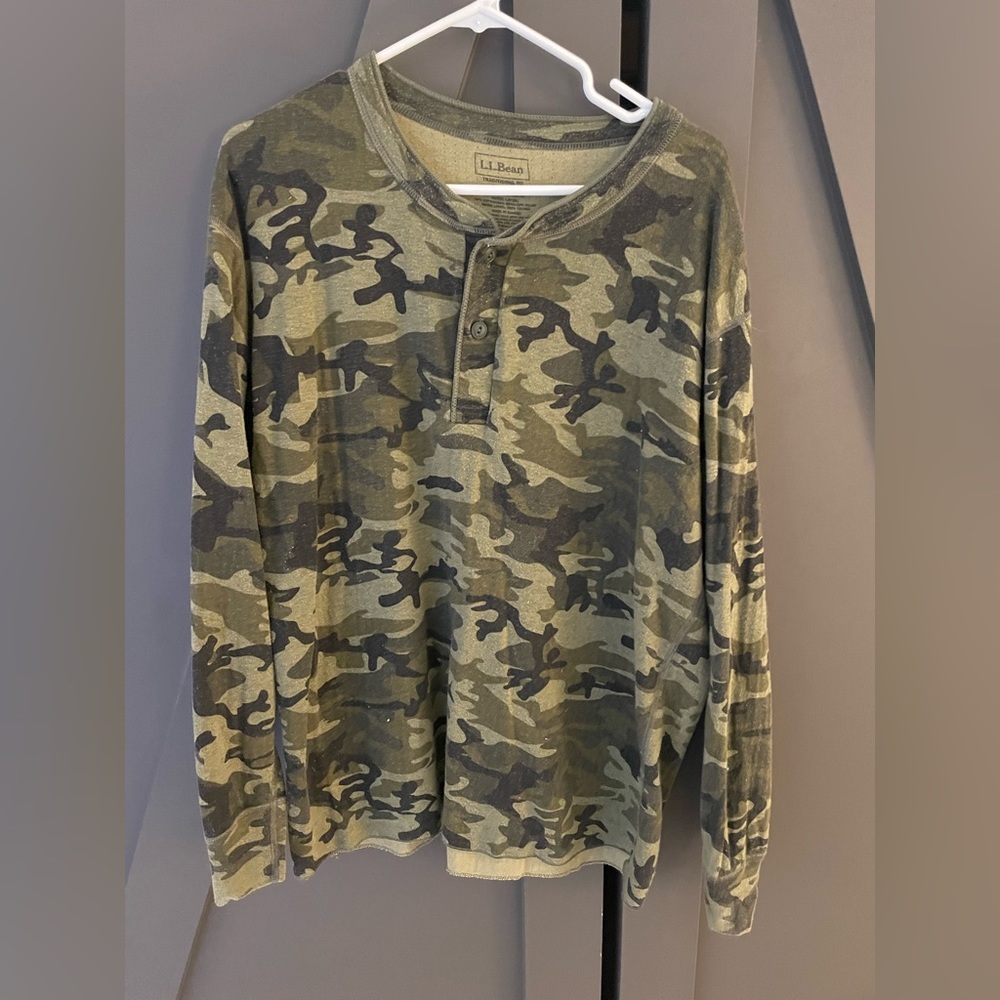 L.L. Bean camo base layer